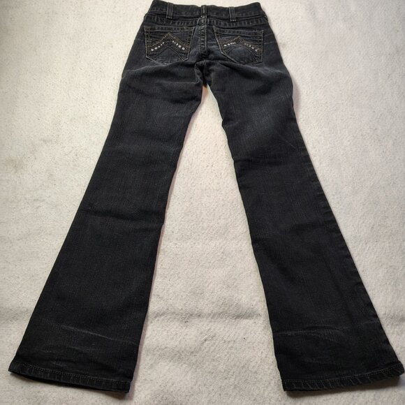 Ariat REAL Jeans Womens Size 27L Black Riding Mid Rise Bootcut 10011684 - Picture 7 of 13